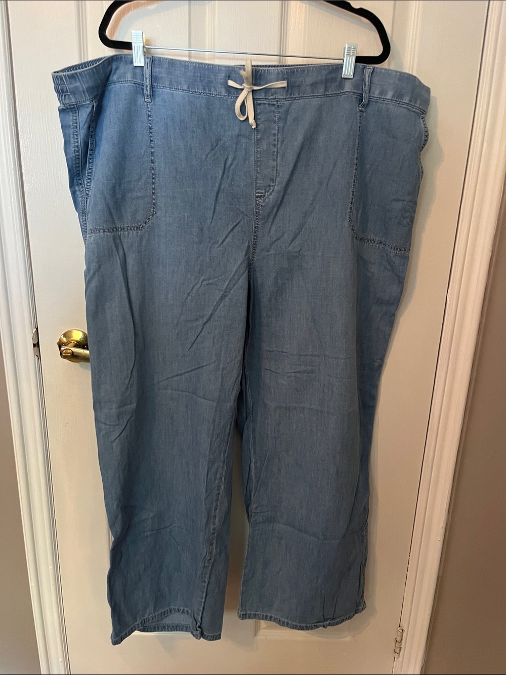 torrid Light Blue Relaxed Denim Wide-leg Pants